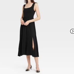 Women's Knit Ballet Midi Shift Dress - A New Day